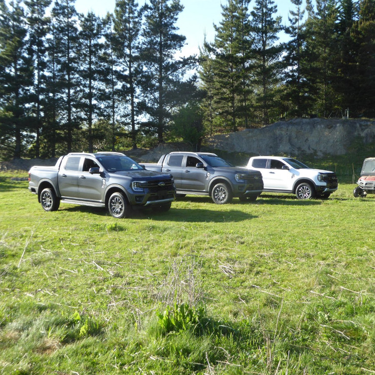 Brand new [unregistered] Ford Rangers came to Parkley